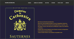 Desktop Screenshot of domainedecarbonnieu.com